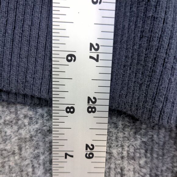 Eddie Bauer Men's Cotton Cashmere Pullover Sweater Blue Large V-Neck Ribbed Trim - Picture 11 of 12